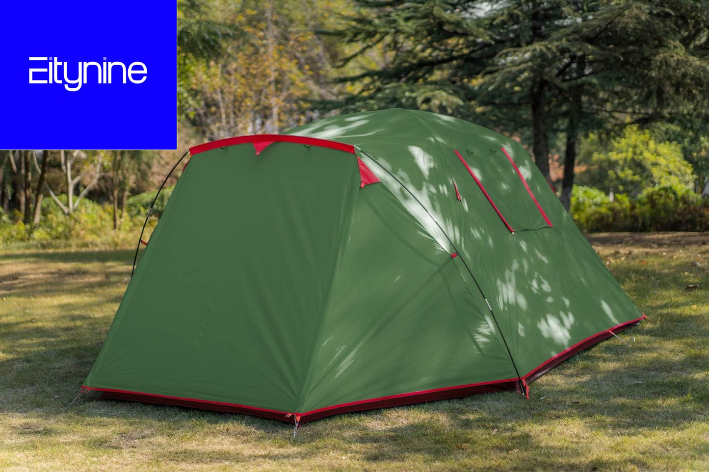 Waterproof Camping Tent for 2-4 People | Easy Setup with Porch & Double Layers